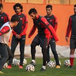 تشویق ستاره پرسپولیس در امارات/ مسئولان باشگاه الامارات در تمرین